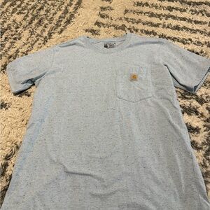 Carhartt Speckled Light Blue Pocket Tee - Men's Short Sleeve